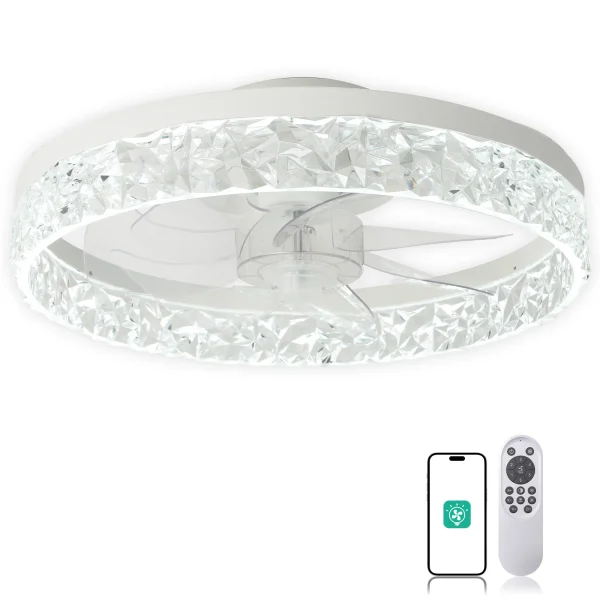 LED Ceiling Fan With Lights 16"