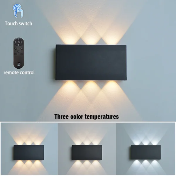 LED wall lamp touch 3-color