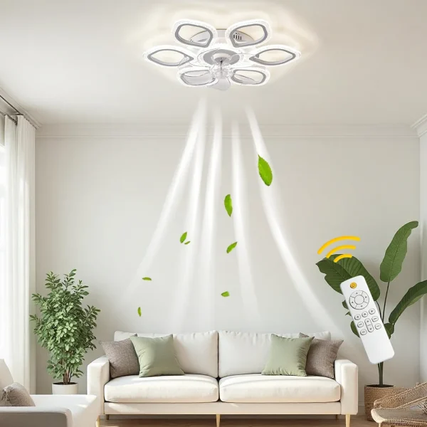 Ceiling Fan Light 6-Petal Design