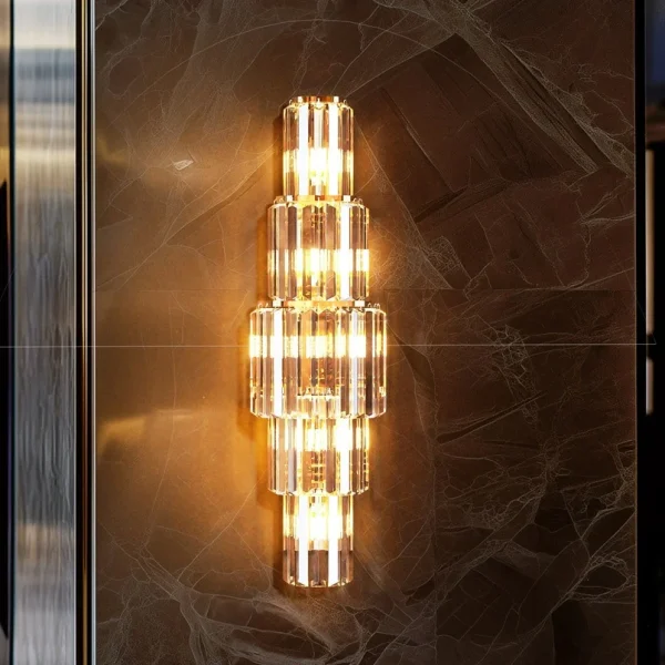 Luxury Crystal Wall Lamp 3-Layer